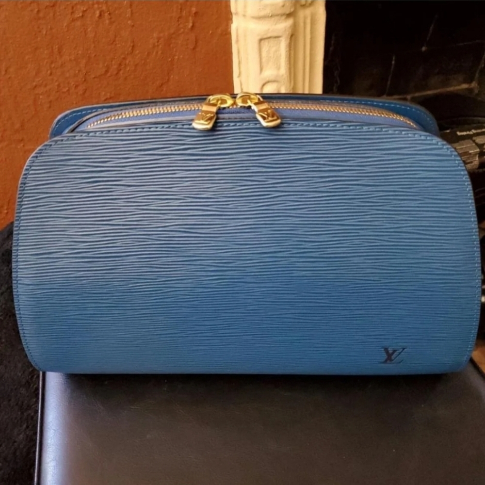Louis Vuitton Epi Blue Pouch